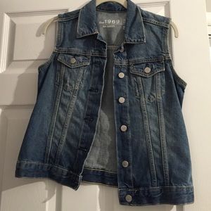 Gap denim jean vest