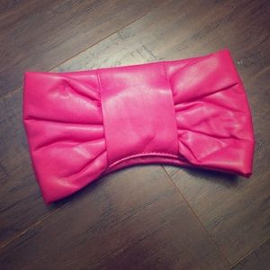 LAST CHANCE - Pink Bow Clutch