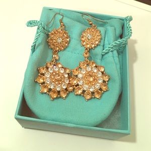 BCBGMAXAZRIA Rose Gold Flower Cluster Earring