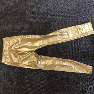 Gold American apparel leggings