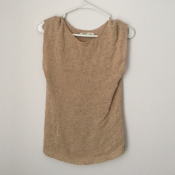Old Navy tan woven shirt