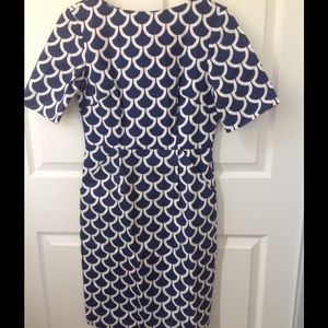 Corilynn blue and white dress