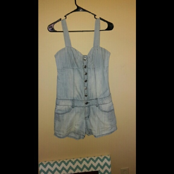 Blue jean romper