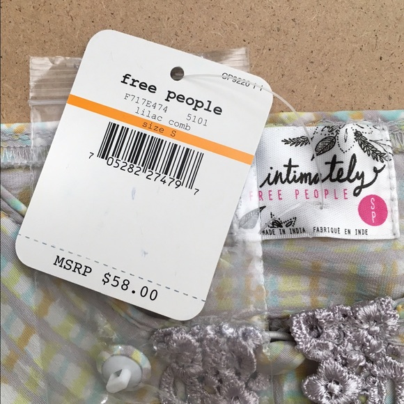 Free people pastel silk crop top - Picture 3 of 4