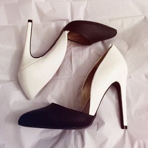 Black and White Pumps