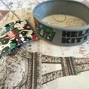 Grey Hello Kitty rubber bracelet free w/ purchase