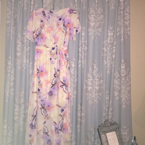 June and Hudson Floral Wrap-Dress