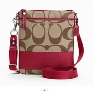 Coach signature crossbody bag