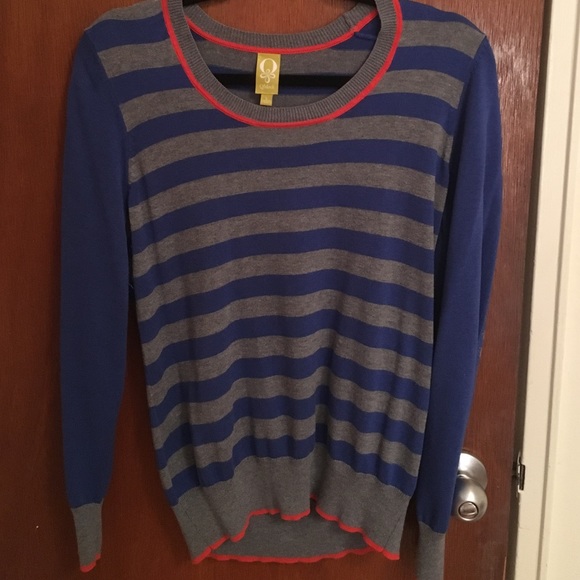 Blue and grey sweater