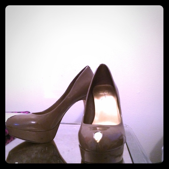 Jessica Simpson platform stilettos