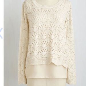 spring Modcloth crochet sweater 🌷💐🌼