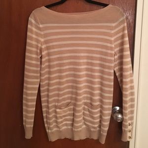 Cream striped sweater