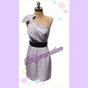 Pretty Bcbgeneration lavender onesided bow dress