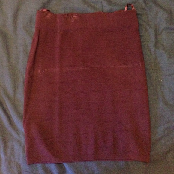 Eggplant color mini skirt