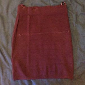 Eggplant color mini skirt