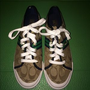 Coach preppy tennis shoes