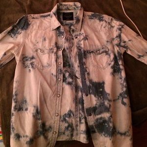 Brand new american eagle denim faded button down