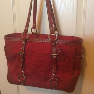 Coach monogram purse