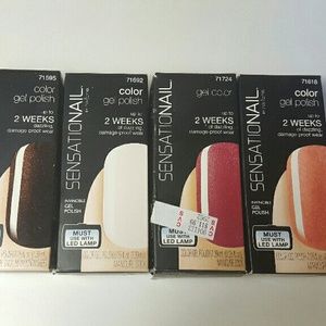 Bundle 4 Sensationail color GEL POLISH by Nailene