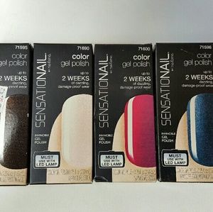 Bundle 4 Sensationail color GEL POLISH by Nailene