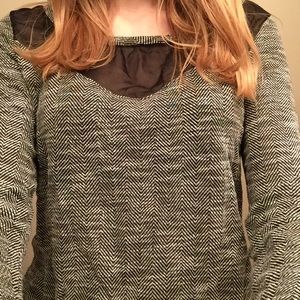 Hi-lo Mesh Accented Long Sleeve Top