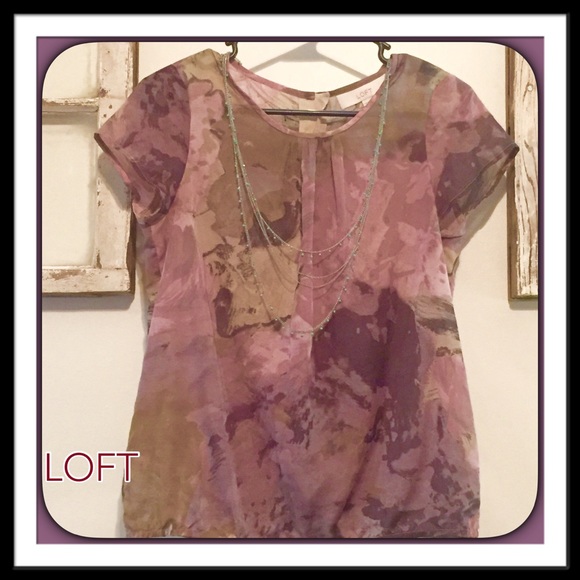 LOFT Floral Design Blouse