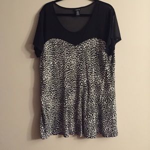 Torrid Peplum 3x Cheetah Shirt