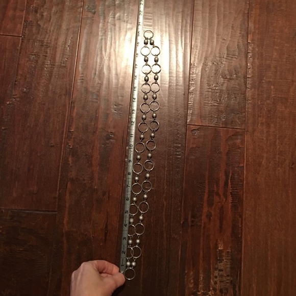 Long silver link necklace - Picture 3 of 3