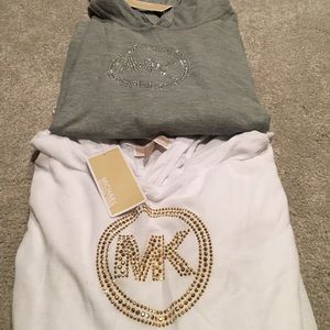 Gray & White Michael Kors Sweatshirts