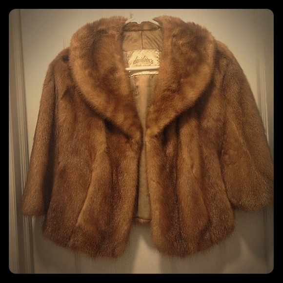 Genuine mink stole