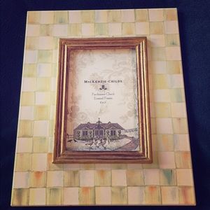 Mackenzie Child's Parchment Check Picture Frame