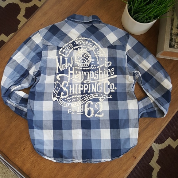 🖤 BOYS H&M L.O.G.G. Button-Down Shirt - Picture 2 of 3