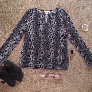 Michael Kors Snakeskin Blouse