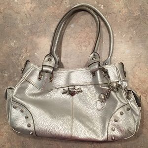 Kathy Van Zeeland silver bag