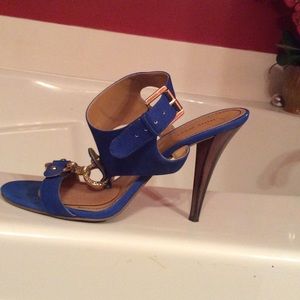 Nine West royal blue heels
