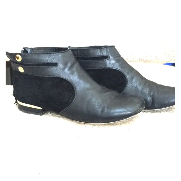 Seychelles Flat Black Booties 7.5 - Picture 1 of 4