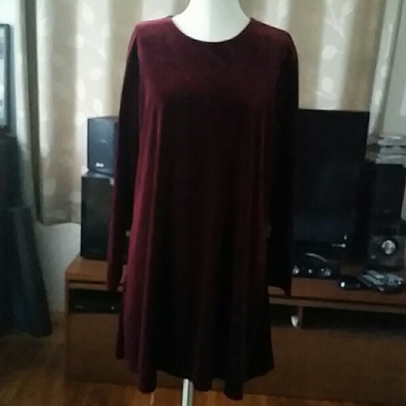 Burgundy dress