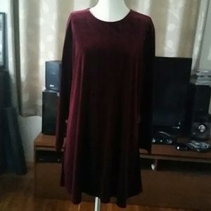 Burgundy dress