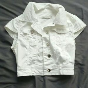 Short jeans vest