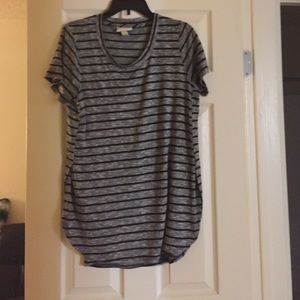 Slit cut over sized t