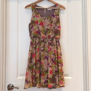 Lush Floral Blouson Dress