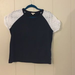 *sold elsewhere* Sweatshirt t with eyelets