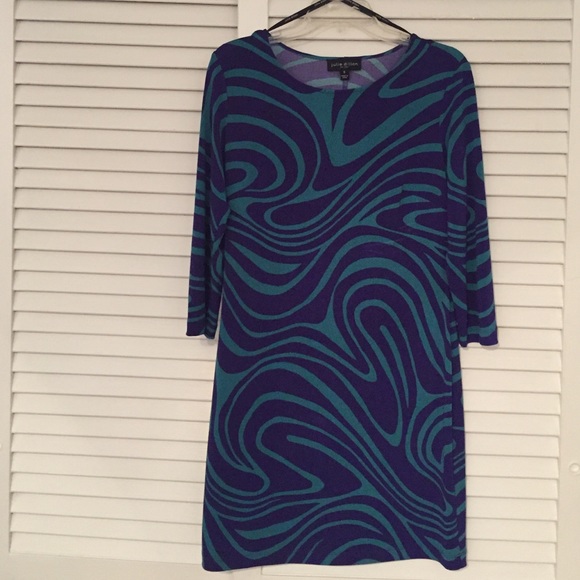 Julie Dillon blue dress