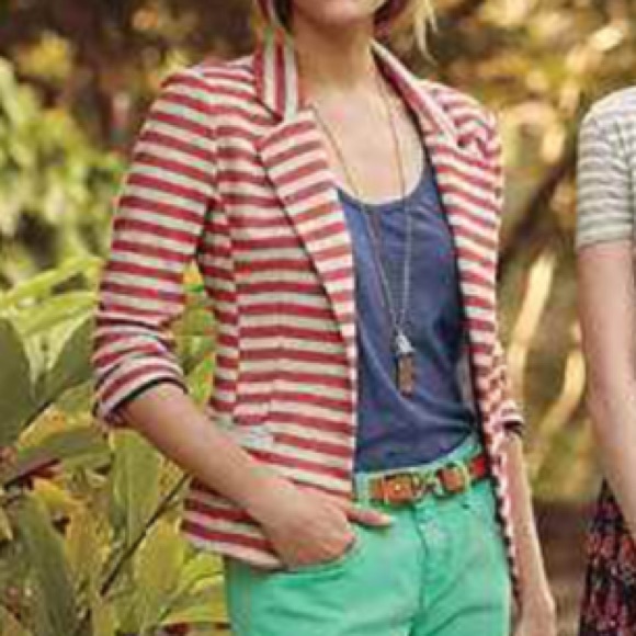 Anthro striped jacket - Picture 4 of 4