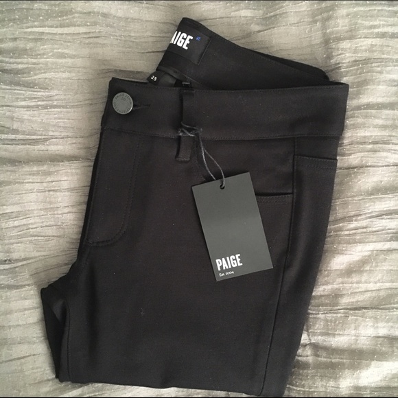 Paige Black Ultra Skinny Ponte Pant / size 25
