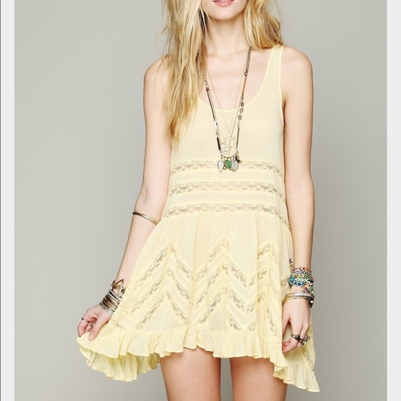 ❤️SOLD❤️Free People Mango Combo Voile and Lace - Picture 2 of 4