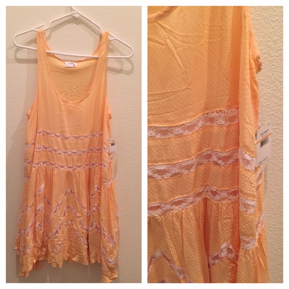 ❤️SOLD❤️Free People Mango Combo Voile and Lace - Picture 4 of 4