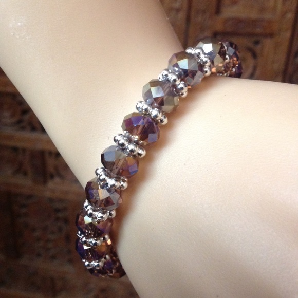 Brilliant, sparkly beaded bracelet - Picture 2 of 4