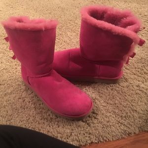 Pink Bailey Bow Uggs
