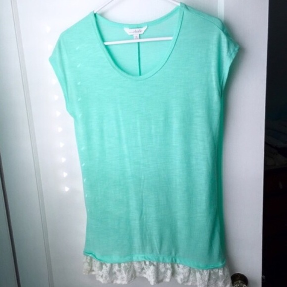 Lace Trim Top - Picture 1 of 3
